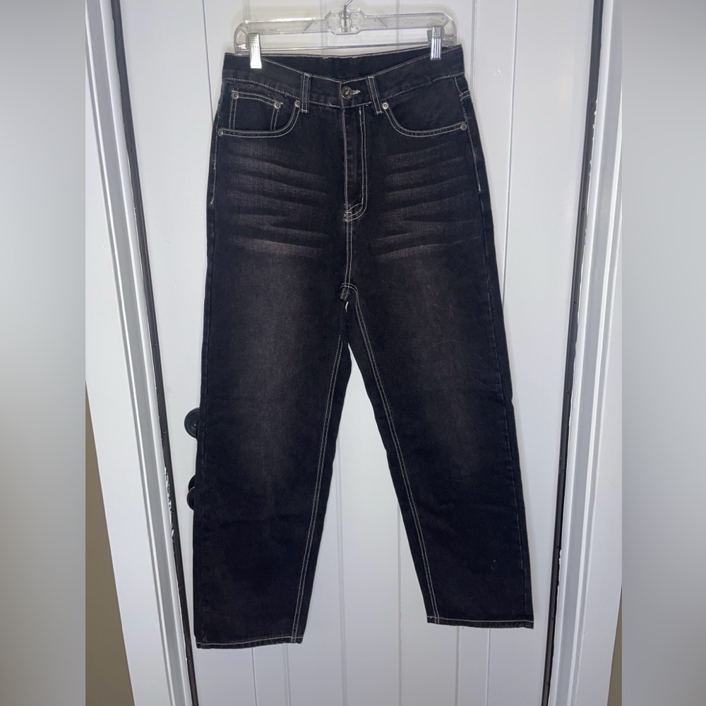 Play Bigg Jeans Size 30 Black Jeans Straight Leg